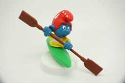Schtroumpf avec canoë kayak