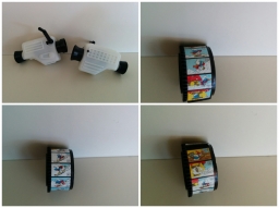 Camera Schtroumpf au ski