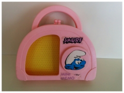 Mini valise Schtroumpf rose