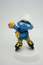 Schtroumpf en rollers