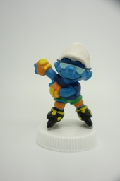 Schtroumpf en rollers