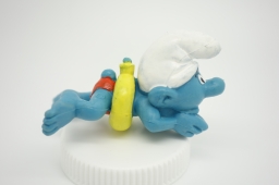 Schtroumpf nageur avec bouée (petit)