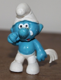 Schtroumpf triste ( avec mouchoir )