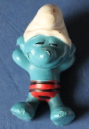 Schtroumpf baigneur / bain de soleil