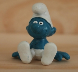 Schtroumpf assis (petit)
