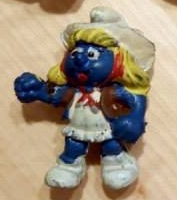 Schtroumpfette cowgirl