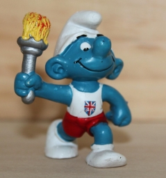 Schtroumpf olympique porteur de torche (grand)