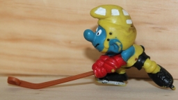 Schtroumpf joueur de hockey sur glace