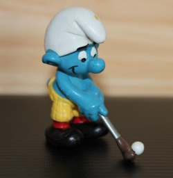 Schtroumpf golfeur
