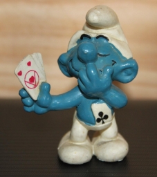 Schtroumpf joueur de cartes