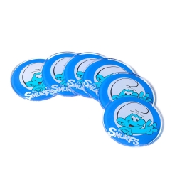 Sous-verres Schtroumpfs en acrylique