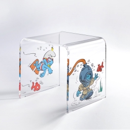 Tabouret Schtroumpf Acrylique