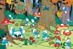 Les Schtroumpfs dans les bois
