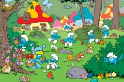 Les Schtroumpfs à Pâques