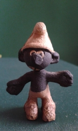 Schtroumpf noir en latex