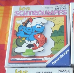 Puzzle Schtroumpf pêcheur