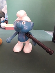 Tirelire Schtroumpf avec flûte