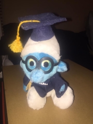 Peluche Schtroumpf à lunettes - Brainy