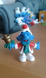 Schtroumpf de Noël avec cloche