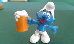 Schtroumpf avec bière