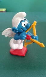 Schtroumpf ange/cupidon avec arc