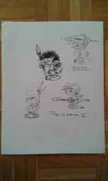 Dessin préparatoire du Schlips