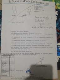 BIG BANG Schtroumpf - Lettre de présentation