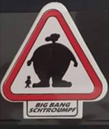 BIG BANG Schtroumpf - Autocollant