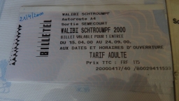 Walibi Schtroumpf - Billet d\'entrée