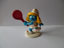 Schtroumpfette joueuse de tennis