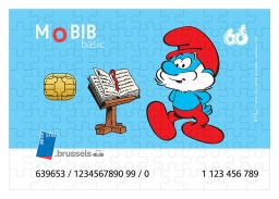 Puzzle 180 pièces - Grand Schtroumpf (bleu)