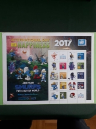 Planche de timbres - Les Schtroumpfs et le Village perdu