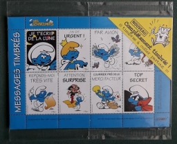 Planche de timbres (8) - Bleu