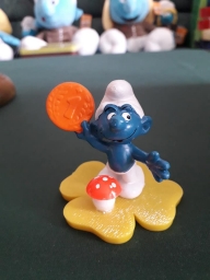 Schtroumpf avec pièce (grand)