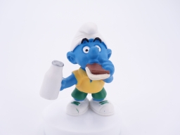 Schtroumpf avec sandwich