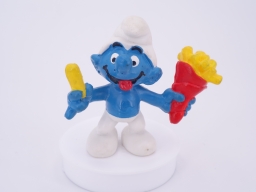 Schtroumpf avec frites