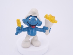 Schtroumpf avec frites