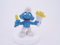 Schtroumpf avec frites