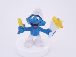 Schtroumpf avec frites