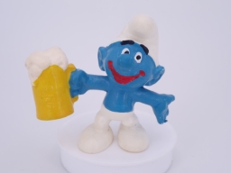 Schtroumpf avec bière