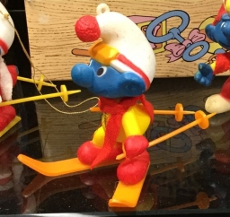 Décoration de Noël - Schtroumpf skieur