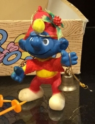 Décoration de Noël - Schtroumpf avec cloche
