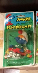 Décoration de Noël - Schtroumpf avec patins à glace