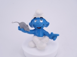 Schtroumpf yoga avec souris