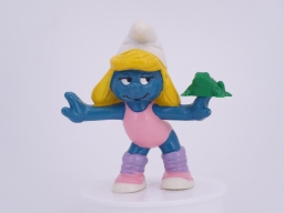 Schtroumpfette aérobic avec grenouille