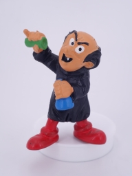 Gargamel mit Labor- / Glasgefäßen