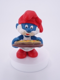 Grand Schtroumpf avec pizza