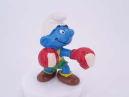 Schtroumpf boxeur