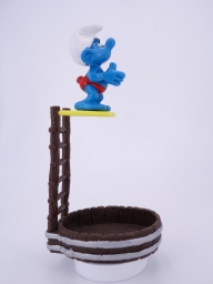 Schtroumpf sur plongeoir