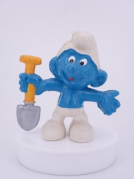 Schtroumpf avec pelle